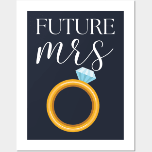 FUTURE MRS BRIDAL SHOWER FUNNY DESIGN Posters and Art